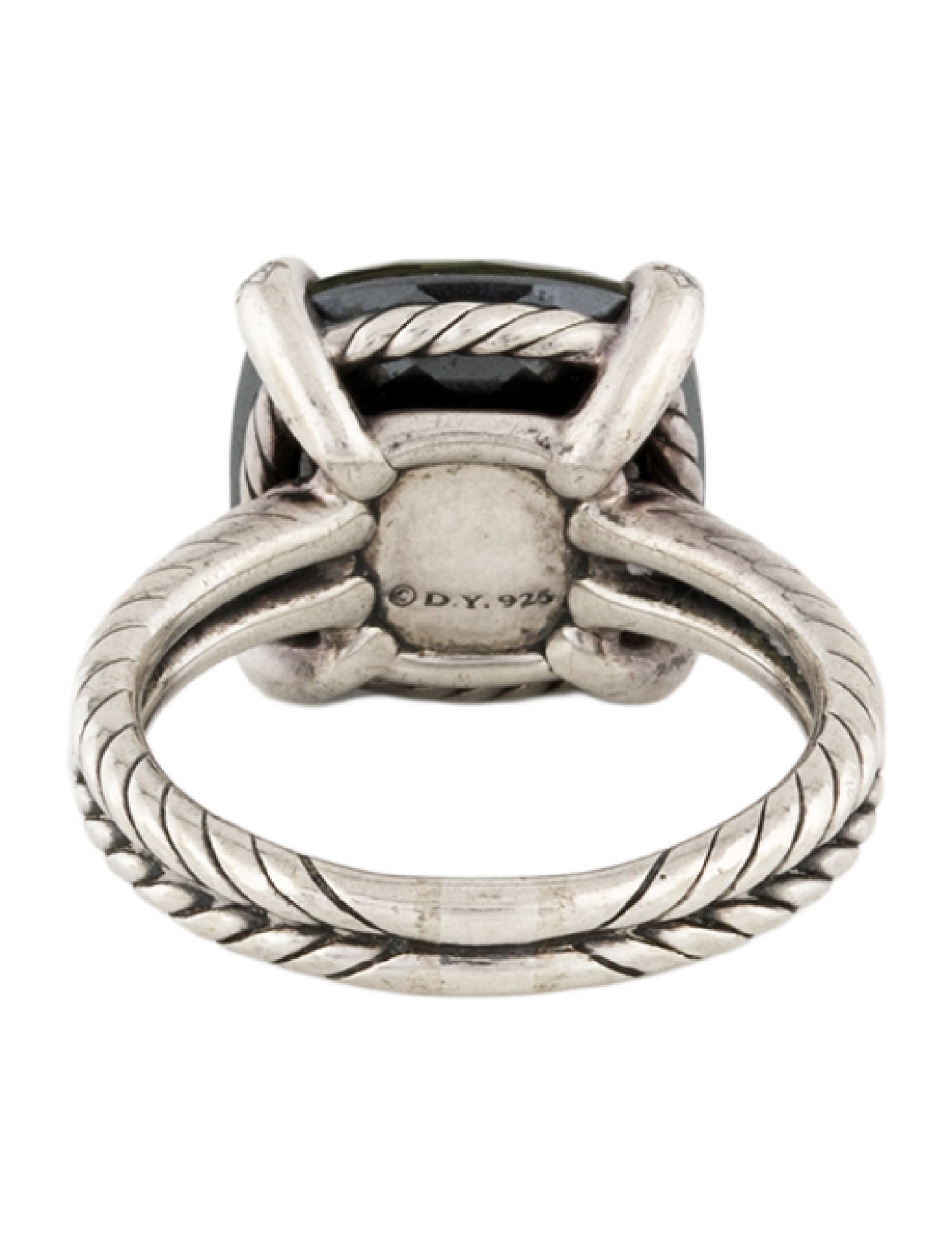 David Yurman Quartz Doublet & Diamond Châtelaine Cocktail Ring